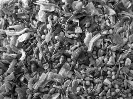 Free Stock Photo of Black & White Mixed Spices Background