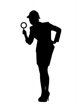 Free Stock Photo of Investigation Silhouette