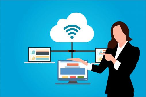 Free Stock Photo of Cloud System Illustration