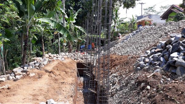 Free Stock Photo of Construction of basic foundation structures for soil embankments