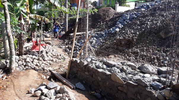 Free Stock Photo of Construction of basic foundation structures for soil embankments