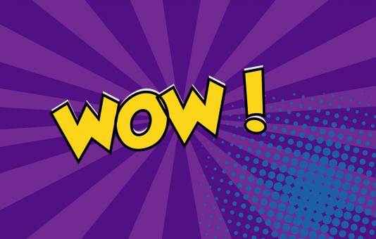 Free Stock Photo of Comic Wow