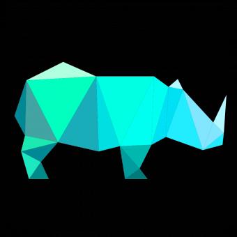 Free Stock Photo of Polygonal Rhinoceros