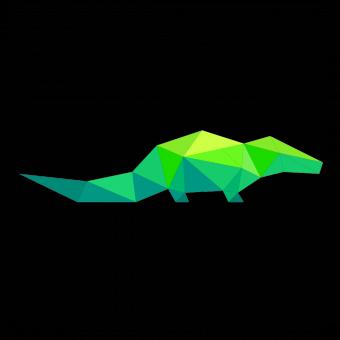 Free Stock Photo of Polygonal Crocodile