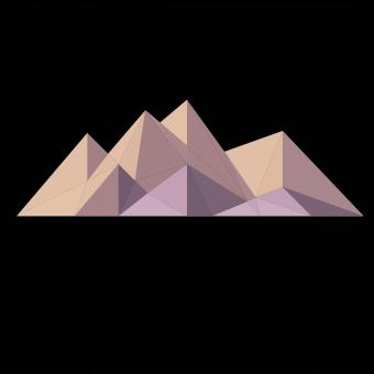 Free Stock Photo of Polygonal Mountains
