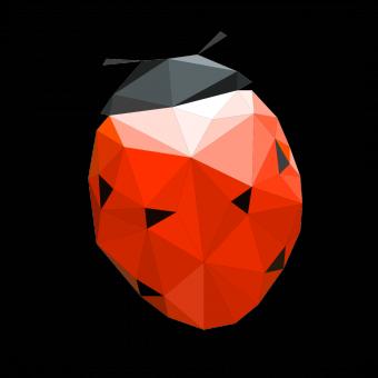 Free Stock Photo of Polygonal Ladybug