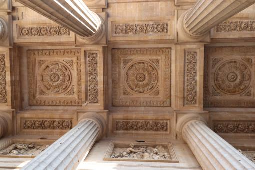 Free Stock Photo of Ceiling of a Paris church