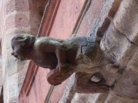 Free Stock Photo of Impressing gargoyle on a cathedral