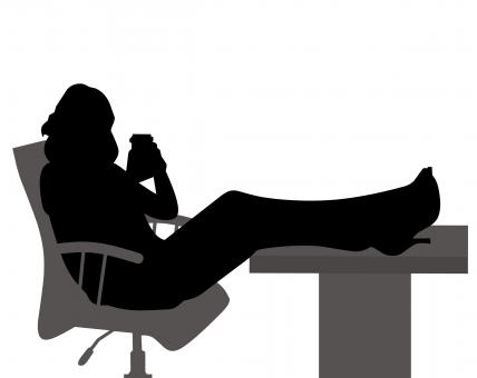 Free Stock Photo of Business Woman Silhouette