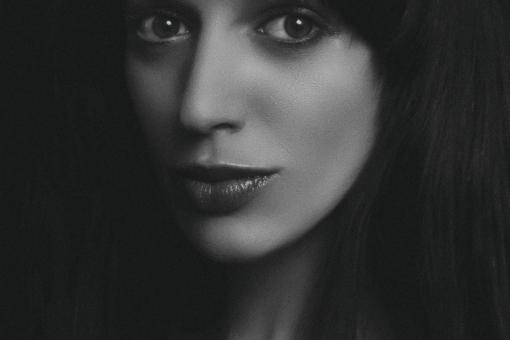 Free Stock Photo of Dark Haired Beauty Portrait