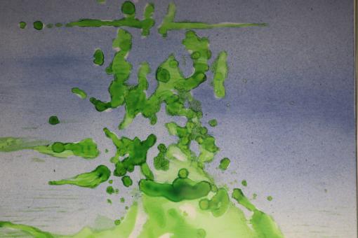 Free Stock Photo of Fine art-painting on glass