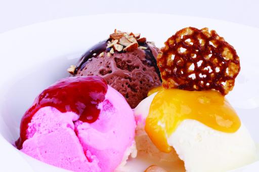 Free Stock Photo of Mixed Ice Cream