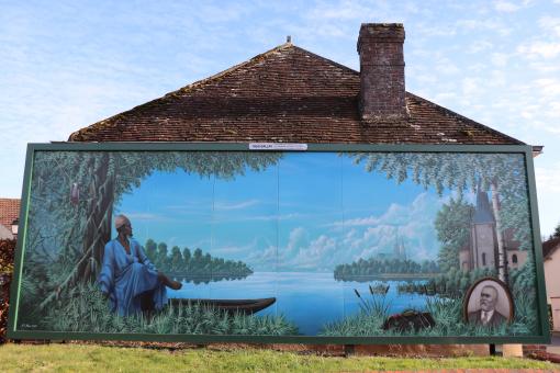 Free Stock Photo of Urban wall painting in a countryside village