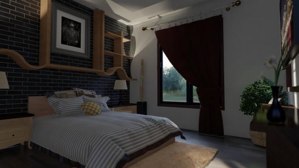 Free Stock Photo of Interior Bed Room Design