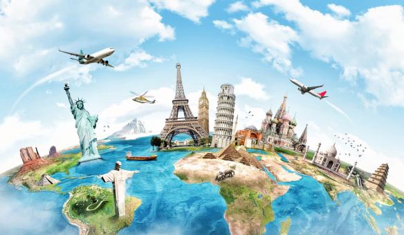 Free Stock Photo of World Tour Illustration