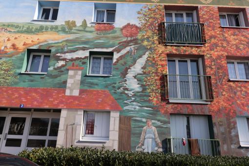 Free Stock Photo of Wall painting on building