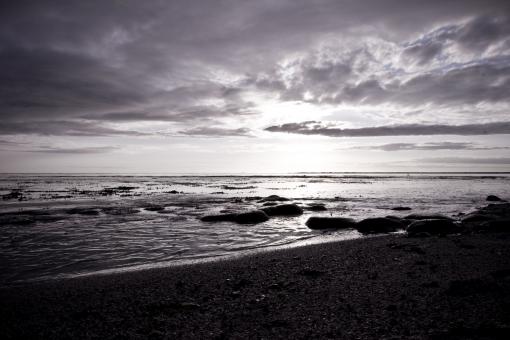 Free Stock Photo of Sunset by the Sea