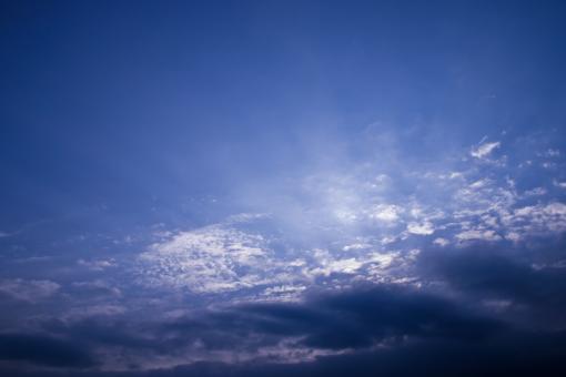 Free Stock Photo of Blue Sky with Clouds