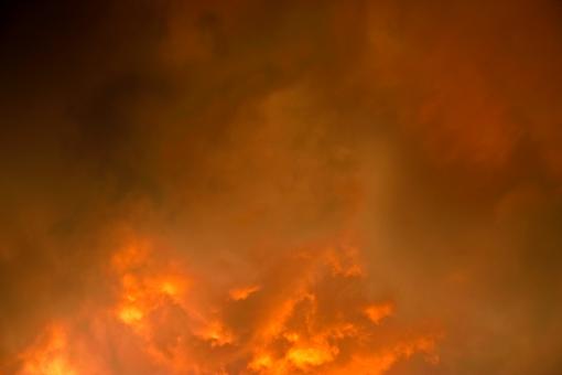 Free Stock Photo of Orange Clouds