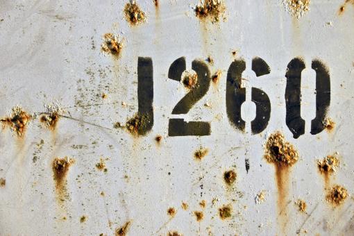 Free Stock Photo of Rusted Metal with Letterings