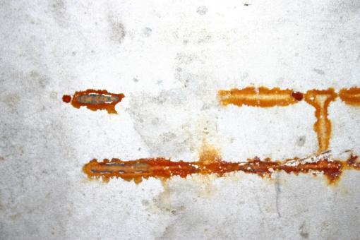 Free Stock Photo of White Metallic Surface with Rust