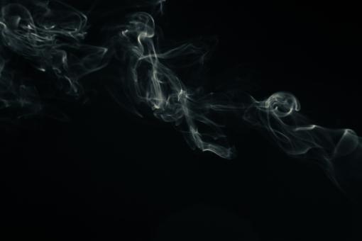 Free Stock Photo of Smoke Detail on Black Background