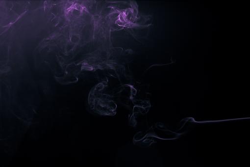Free Stock Photo of Purple Abstract Smoke on Black