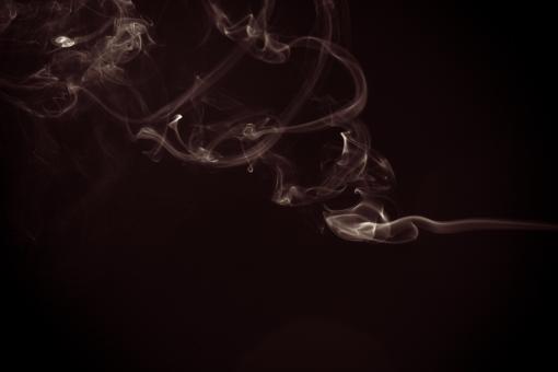 Free Stock Photo of Swirly Abstract Smoke on Black
