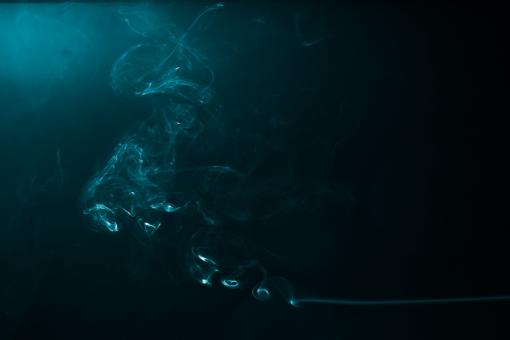 Free Stock Photo of Blue Swirls of Smoke
