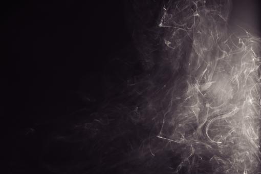 Free Stock Photo of Swirly Smoke on Black - Abstract