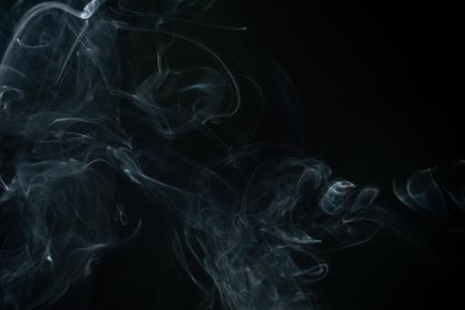 Free Stock Photo of Swirly Smoke on Black