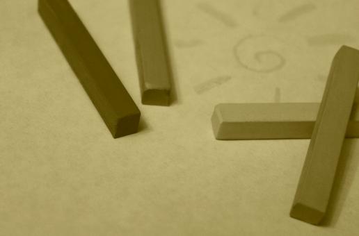 Free Stock Photo of Pastel crayons (+sepia filter)