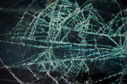 Free Stock Photo of Shattered Car Window