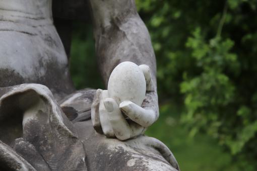 Free Stock Photo of Stone egg - detail of a sculpture