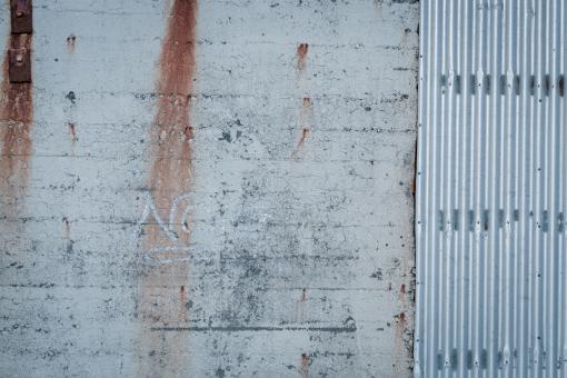 Free Stock Photo of Corrugated Concrete And Metal Texture