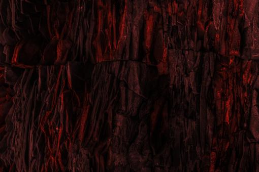 Free Stock Photo of Red Hot Volcanic Rock Texture