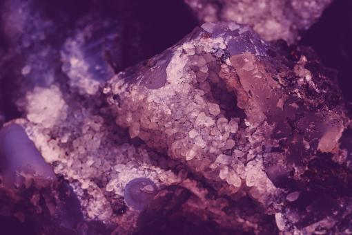Free Stock Photo of Abstract Violet Rock Crystals