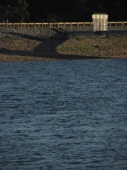 Free Stock Photo of Dam and Calm lake water