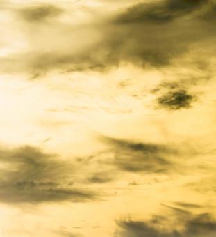 Free Stock Photo of Yellow sky, black clouds