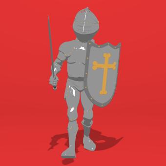 Free Stock Photo of Knight Illustration