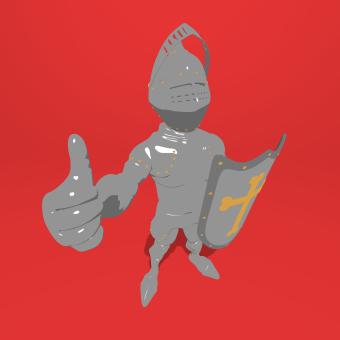 Free Stock Photo of Knight with Thumb Up