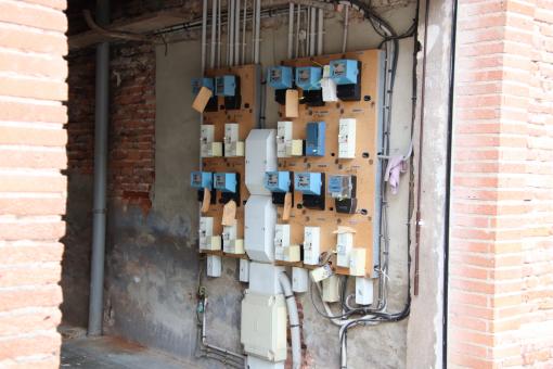 Free Stock Photo of So many electric meters!!!