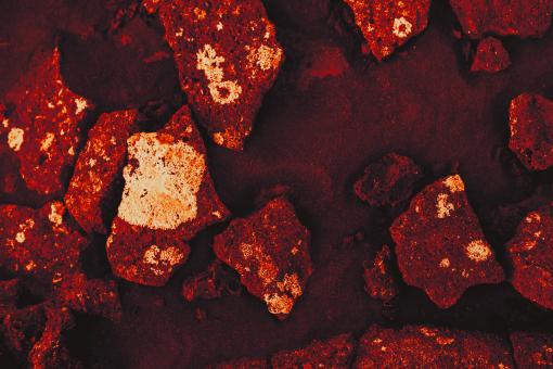 Free Stock Photo of Red Lava Stone Texture