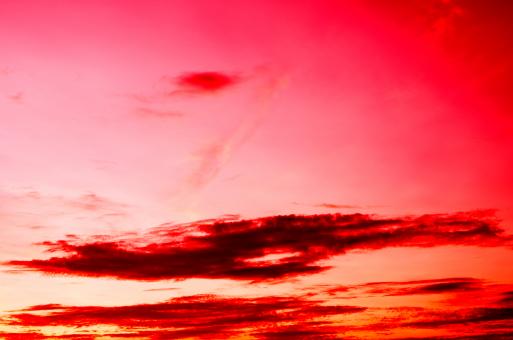 Free Stock Photo of Red Clouds and Skies