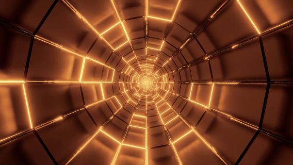 Free Stock Photo of Abstract glowing golden gold wireframe background