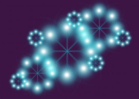 Free Stock Photo of Abstract Motif - Digital Flowers