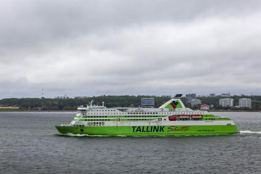 Free Stock Photo of Tallink Shuttle Ferry at Sea