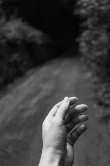 Free Stock Photo of Hand - Black and White