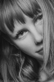 Free Stock Photo of Innocent Eyes - Black and White