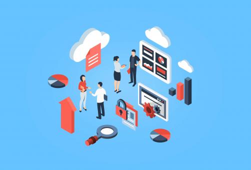 Free Stock Photo of Business Analytics - Isometric Drawing